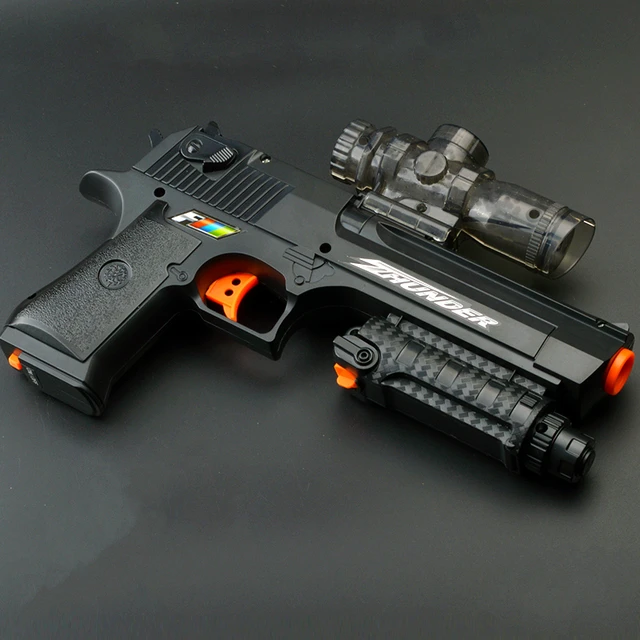 1SET Gun Desert Eagle Electric Repeating Paintball Gun Pistol & Soft