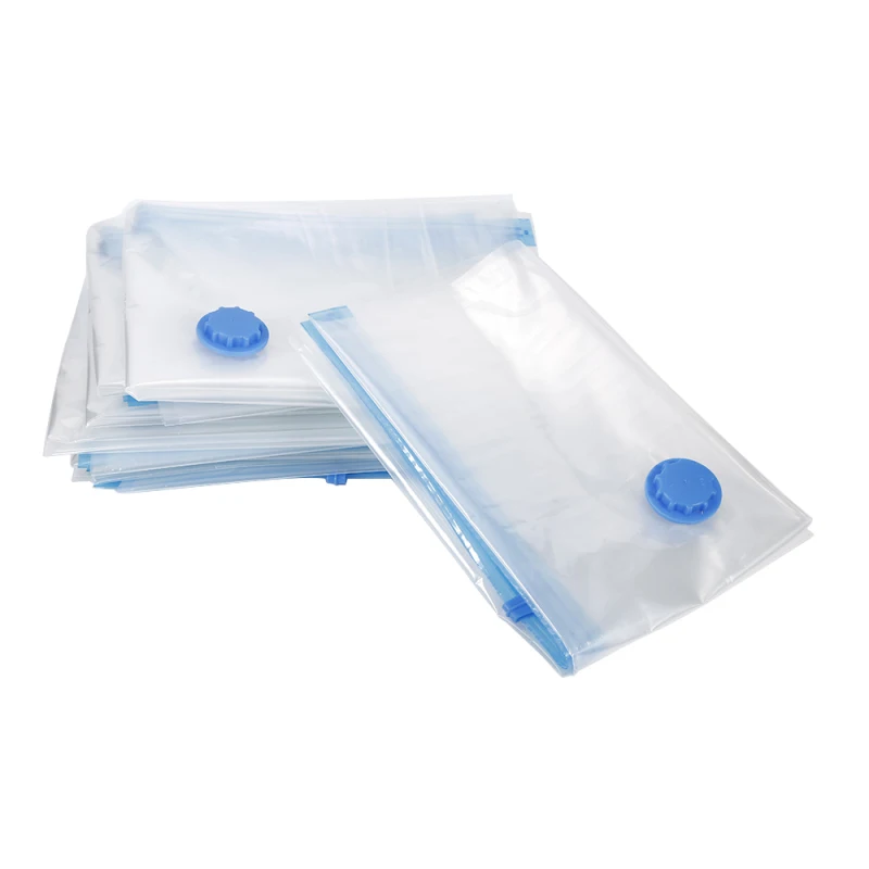 

10pcs/set Space Saving Home Vacuum Bag for Clothes Storage Bag with Valve Transparent Border Foldable Compressed Organizer