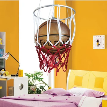 

Basketball genuine special children's room lighting fixtures minoxidil Iron led modern minimalist living room chandelier ET20