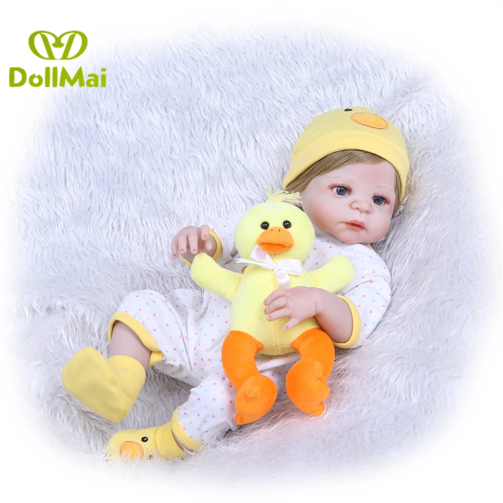 

hot sale Bebe dolls dolls full silicone reborn baby cute realistic babies XMAS Gift for girls bed time early education toy Bone