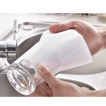 

Feiqiong Non-woven Cleaning Cloths 50pcs Set Disposable Kitchen Towels Dish Rugs Mutipurpose Handy Wiper Cleaning Cloths