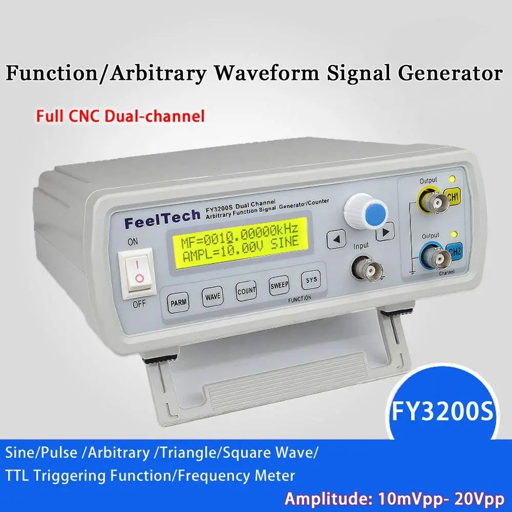 

DDS Function Signal Generator Function Signal Generator Dual Channel Arbitrary Waveforms Pulse Frequency Meter 12Bits 250M