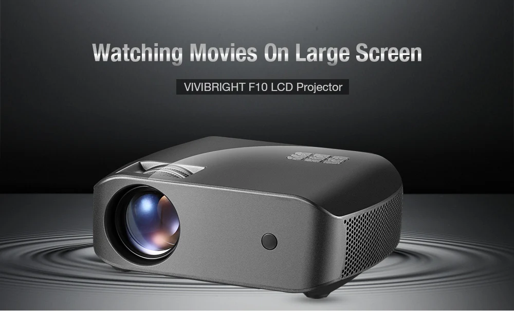 VIVIBRIGHT F10 lcd домашний развлекательный видео проектор 2800 люмен 1280x720 поддержка 1080P HDMI/USB с динамиком