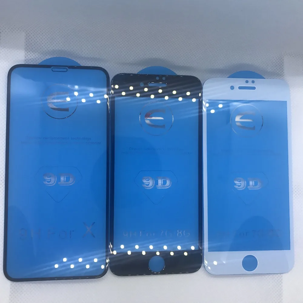 9D полное покрытие Защитное стекло для iphone 6 6S 7 8 plus X XR XS MAX стекло на iphone 7 8 6 X XR XS MAX защита экрана закаленный