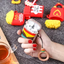 CASPTM беспроводной Bluetooth чехол для наушников для Apple AirPods Мягкий силиконовый чехол для зарядки наушников s Для Air pods защитный чехол