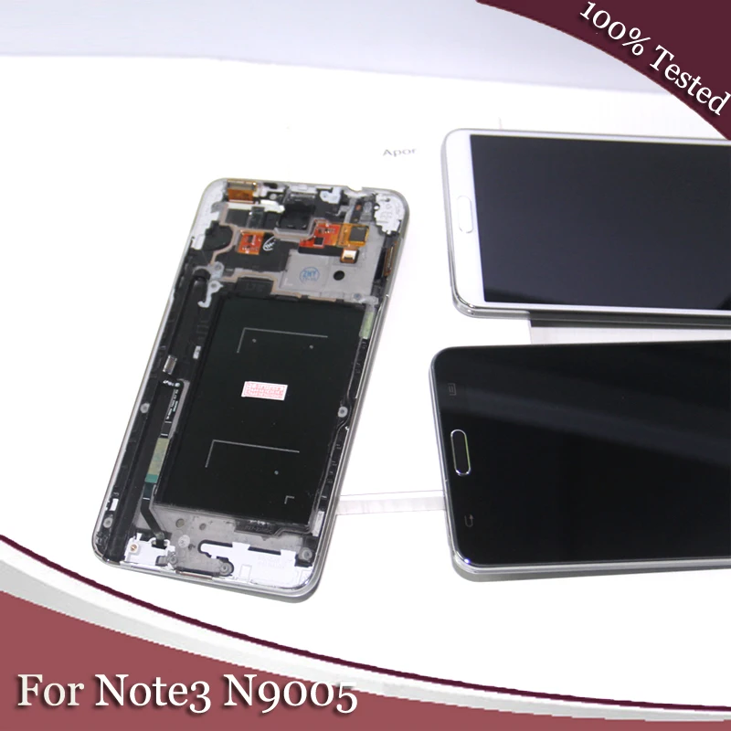 

Compatible for samsung note 3 lcd For Galaxy Note3 Note 3 N9005 LCD Display Touch Screen Digitizer assembly With Frame +tool