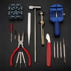 16 шт. Портативный Смотреть Repair Tool Kit Ссылка Remover Весна Бар инструмент чехол для бутылок Отвертка