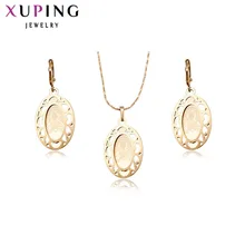 Xuping Модные Ювелирные наборы высокое качество религия Позолоченные Подвески Серьги Роскошные ювелирные изделия S27-60145
