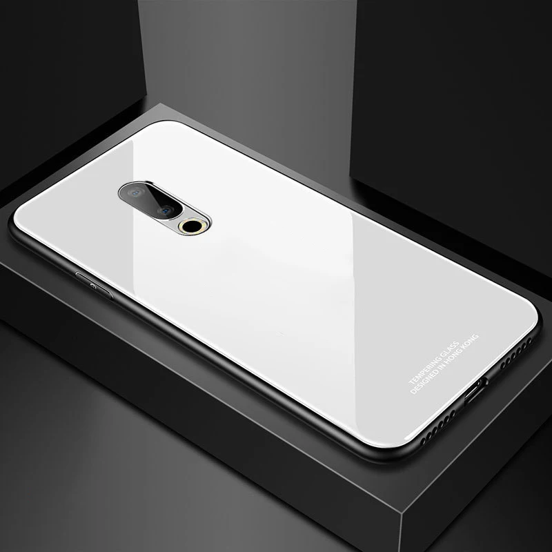 Для Meizu 16th чехол Роскошный противоударный Гибридный жесткий закаленное Стекло задняя крышка для Meizu 16 Ом телефон чехол s