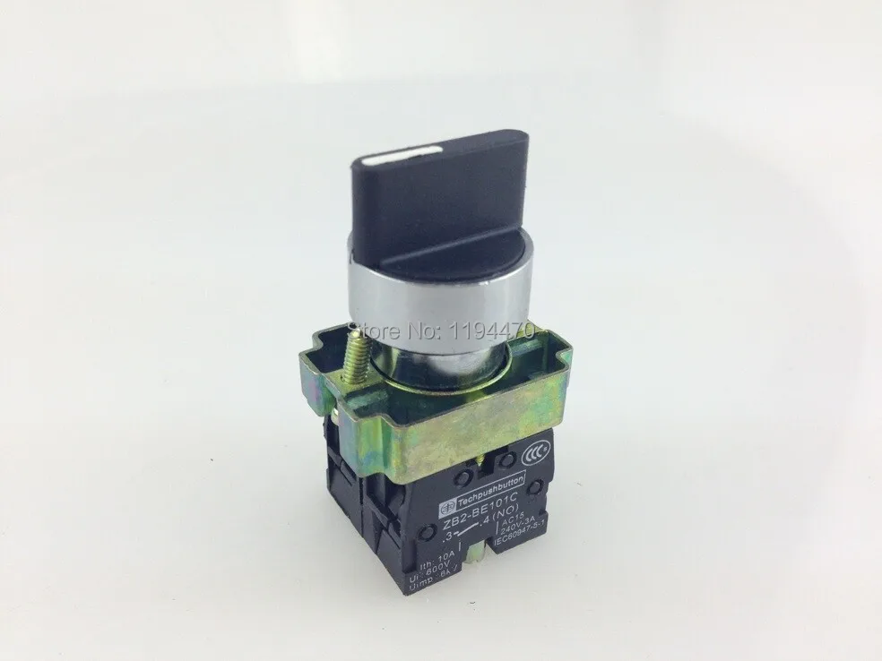 

4pcs/Lot XB2 BD33 XB2-BD33 3 Position 2NO Maintained Select Selector Switch Replaces Tele Schneider Telemecanique