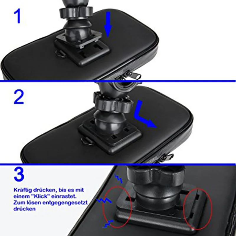 

Handlebar Bike Bicycle Mount Holder with Waterproof Case Universal Case for Mobile Phone GPS BHD2