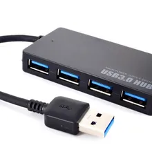 USB 3,0 концентратор линия машины для детей от 1 до 4 Интерфейс usb-хаб высокоскоростным интерфейсом 3 Порты и разъёмы USB3.0 для Windows XP/Vista/7/8/10 MAC