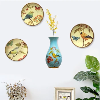 

Ceramic wall hanging bird vase creative flower pot putting part living room background wall decoration tourist souvenir Wedding Gift