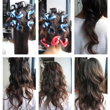 Локоны DIY инструмент для укладки бигуди 10 шт. в партии, бигуди, мягкие поролоновые гибкое скручивание для женщин, аксессуары