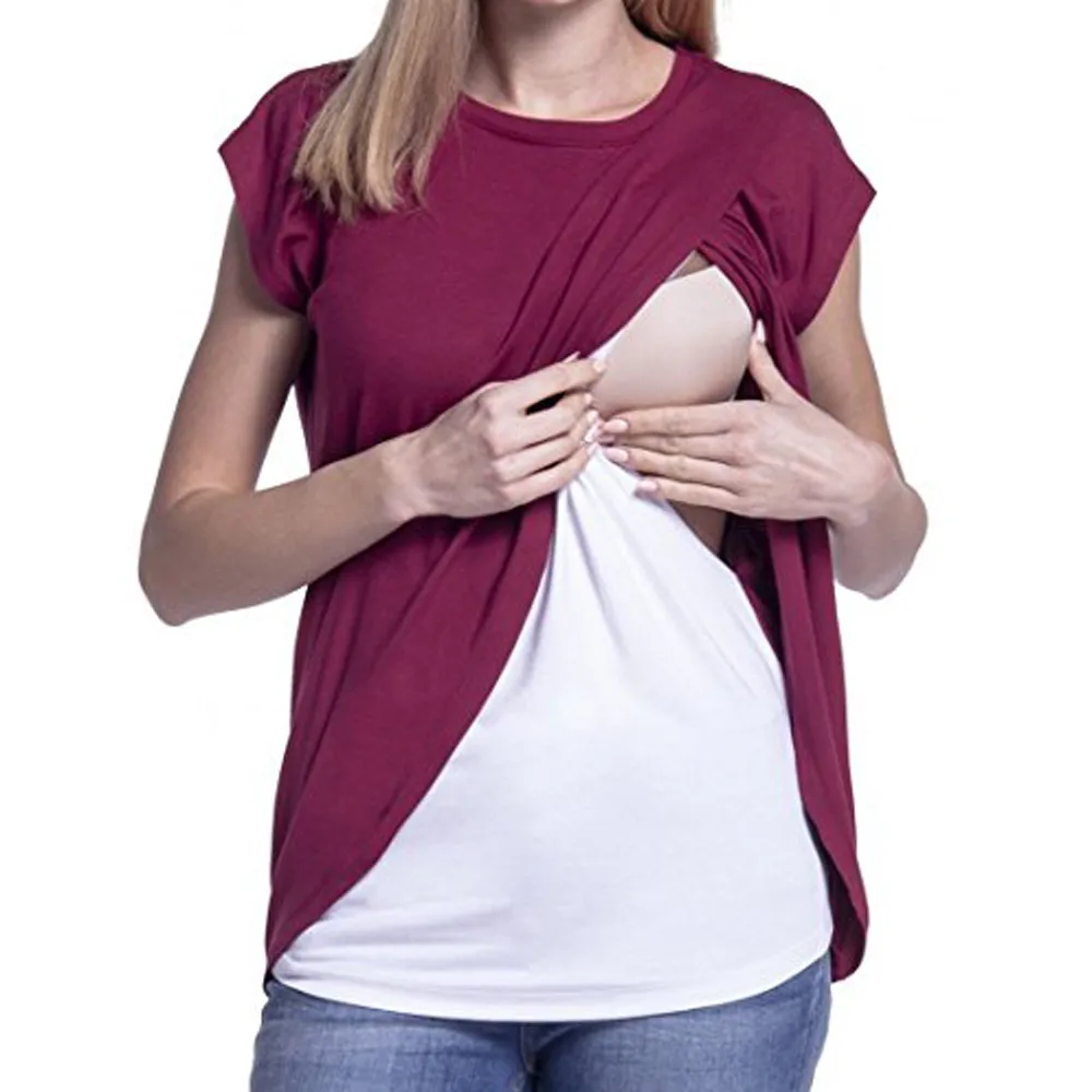 Модные полосатые рубашки для кормящих мам, футболки для грудного вскармливания, топы для кормления грудью, Одежда для беременных женщин, футболки для кормящих# g5