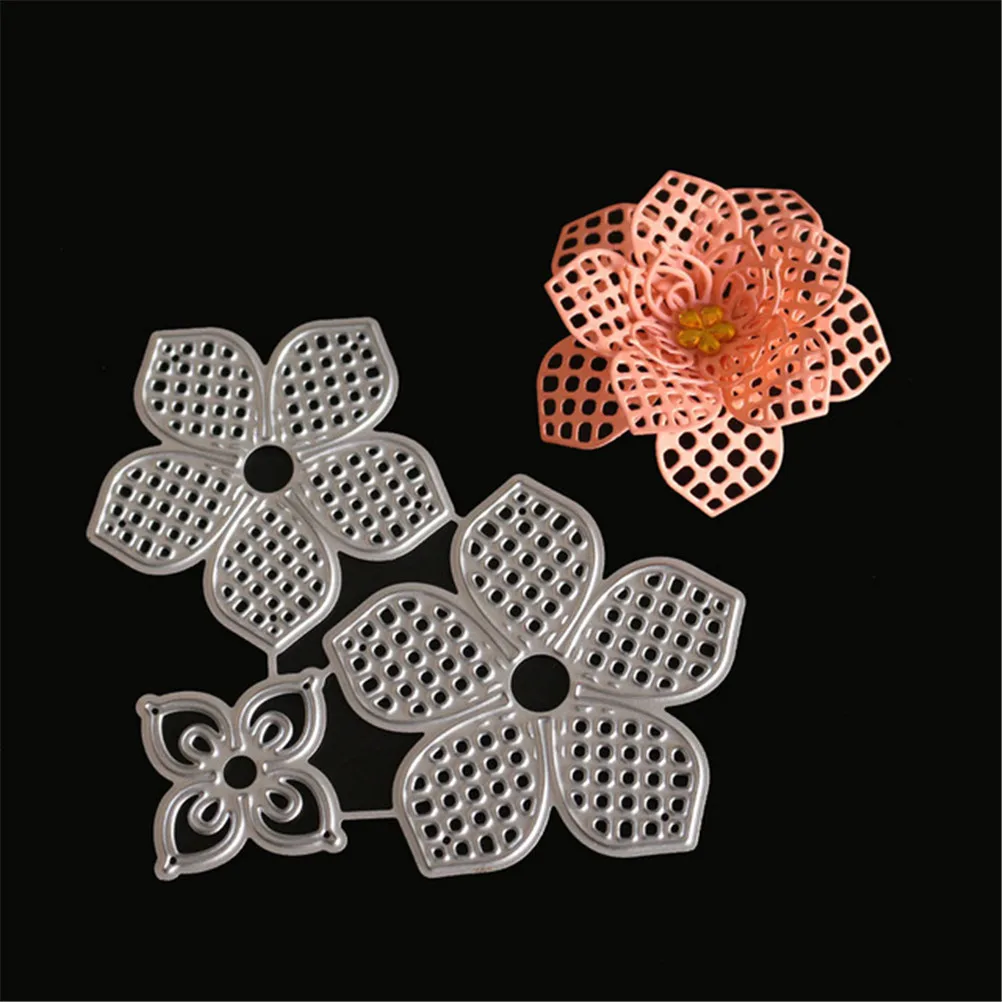 3D цветок металла резки трафареты для DIY Скрапбукинг альбом декоративные тиснения