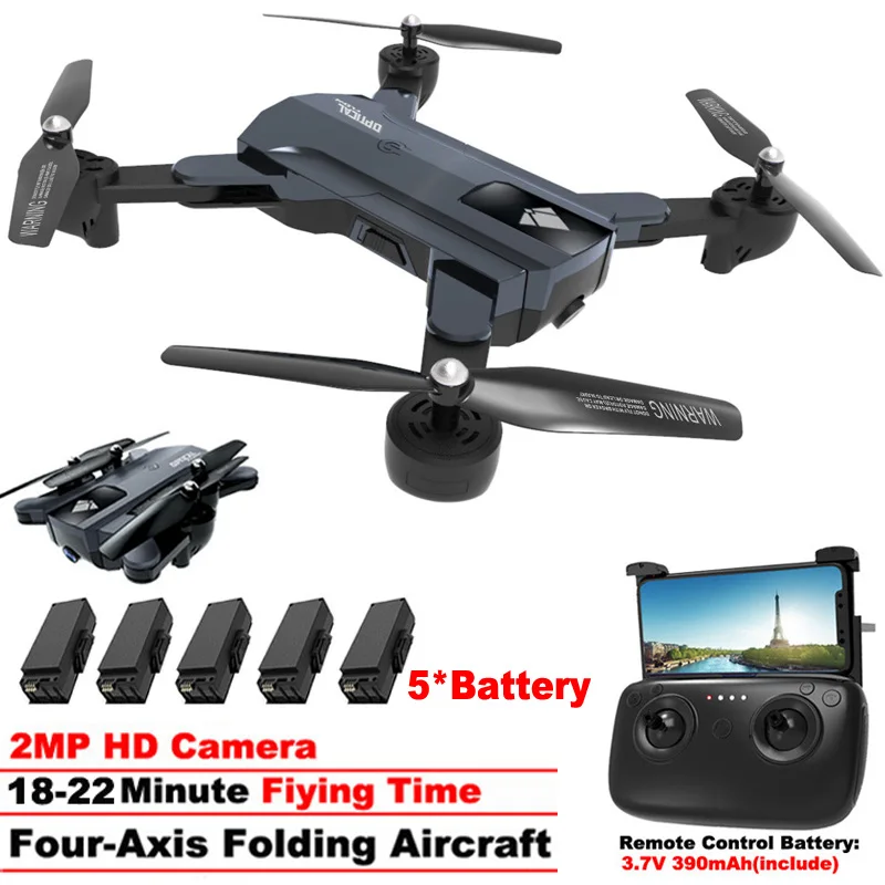 F196 мини складной Дрон с 2.0MP HD камерой Rc вертолет оптическая локализация потока RC