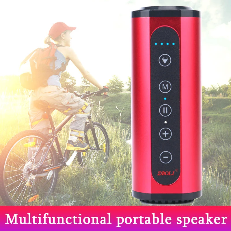 

24 hours Waterproof portable bluetooth speaker Hifi subwoofer Soundbar Radio Flashlight Power Bank Loudspeaker TF for Xiaomi