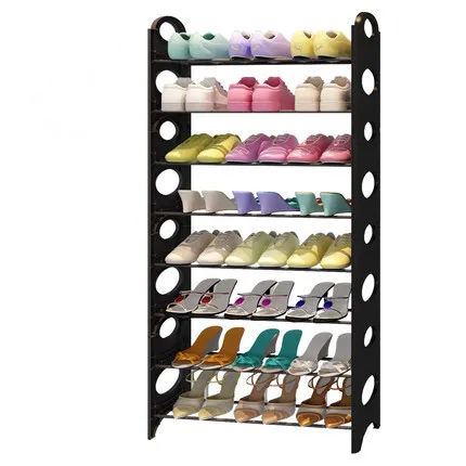 2019NEW дома большой Ёмкость стеллаж хранение обуви Экономия пространства многослойная полка для обуви сборка обувной Органайзер шкаф для посуды 4 или 8 слоев - Цвет: 8 Layers