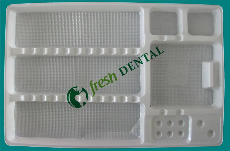 500 шт зубной лоток одноразовый потребительский Пластиковые Лотки Лоток segregated размещенные стоматологические инструменты приборы Autoclavable SL408
