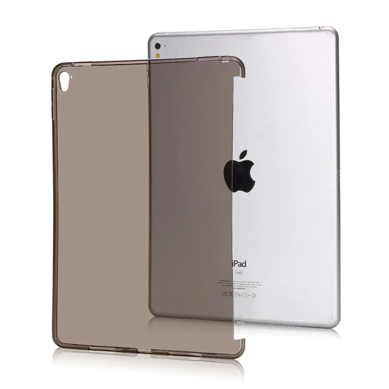 Redlai для iPad Pro 9,7 ТПУ Мягкий кристально прозрачный Обрезной партнер оболочка силиконовый защитный чехол A1673 A1674 A1675 - Цвет: Crystal Black