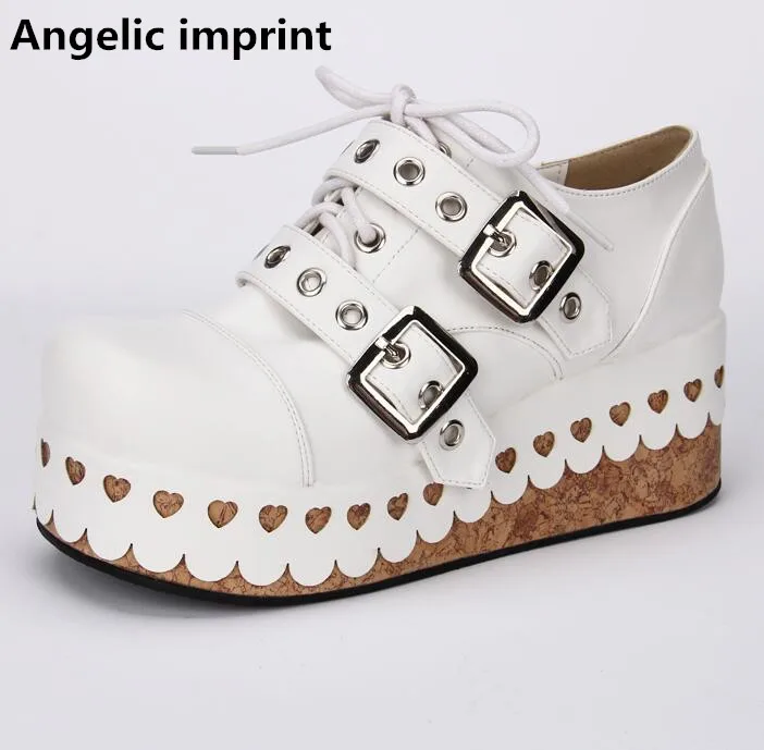 Femme white 33 7cm Coins Mentions 47 Black 6 Robe Femmes Cosplay Mori Flock Légales Hauts Unique Dame 5cm De Lolita Chaussures Pompes Angéliques Fille Princesse Talons wYWqU4nSS