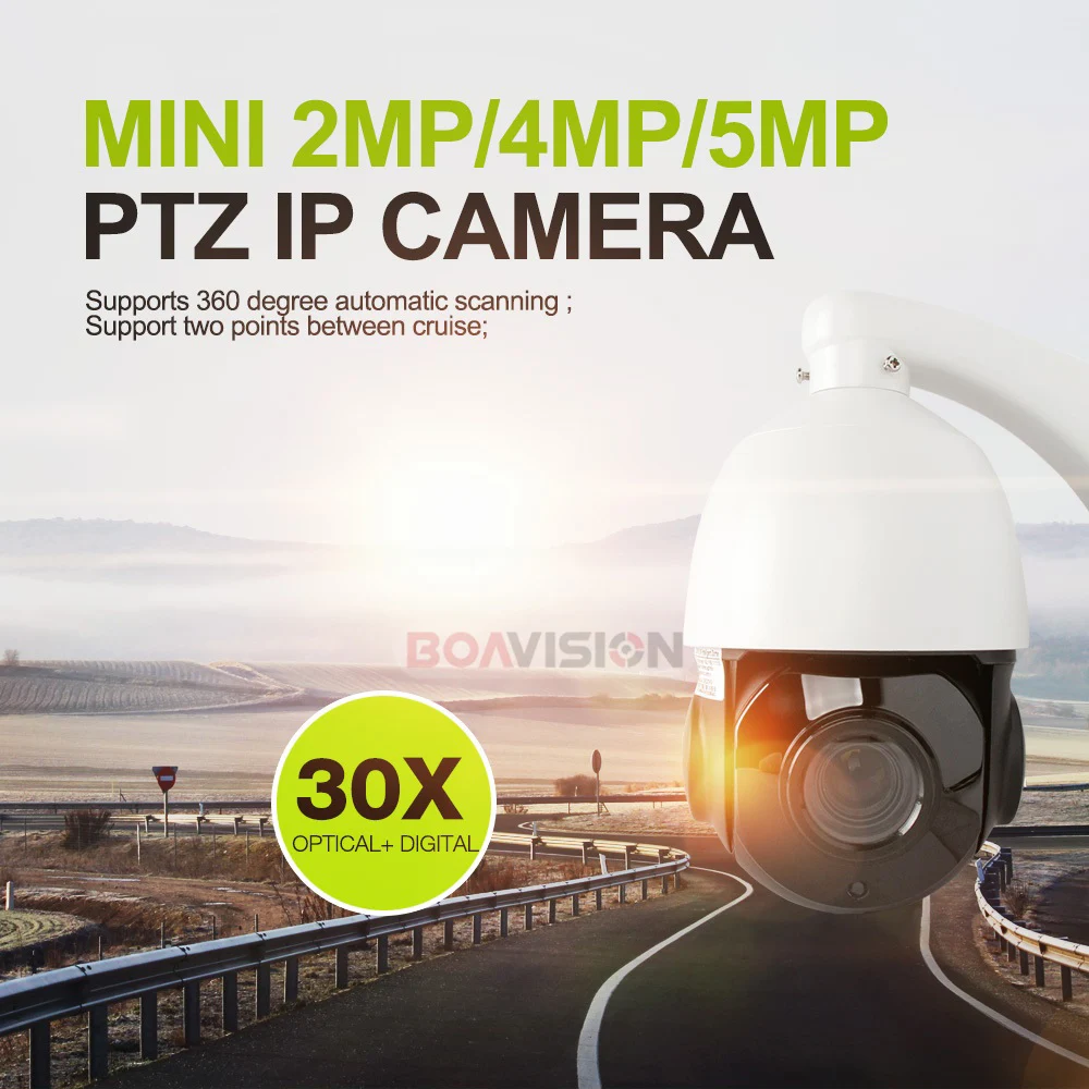 1080P 4MP 5MP PTZ IP Camera Outdoor Onvif 30X ZOOM Waterproof Mini Speed Dome Camera 2MP H.264 IR 50M P2P CCTV Security Camera 