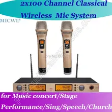 MICWL Pro Портативный беспроводной DJ караоке микрофон, микрофон системы для сценического поя речевой встречи и т. д