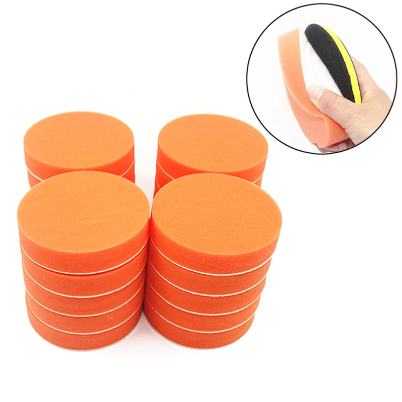 

Orange tools Polishing Pads 20pcs Sponge Waxing For Car Polisher 125mm Practical High quality