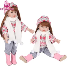 Muñeca reborn de 45cm con Gorro y Bufanda