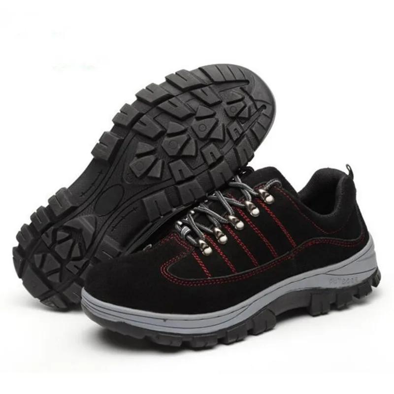 

Winter new anti-smashing anti-piercing safety men's shoes couple non-slip wear-resistant protective boots protective work boots