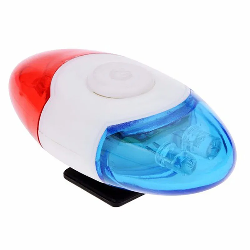 Mini Police Light 4 LED 4 Flash Mode Bicycle Waterproof Cycling Bicycle Rear Tail Safety Warning Blue Red Taillight Lamp LT0074 (4)