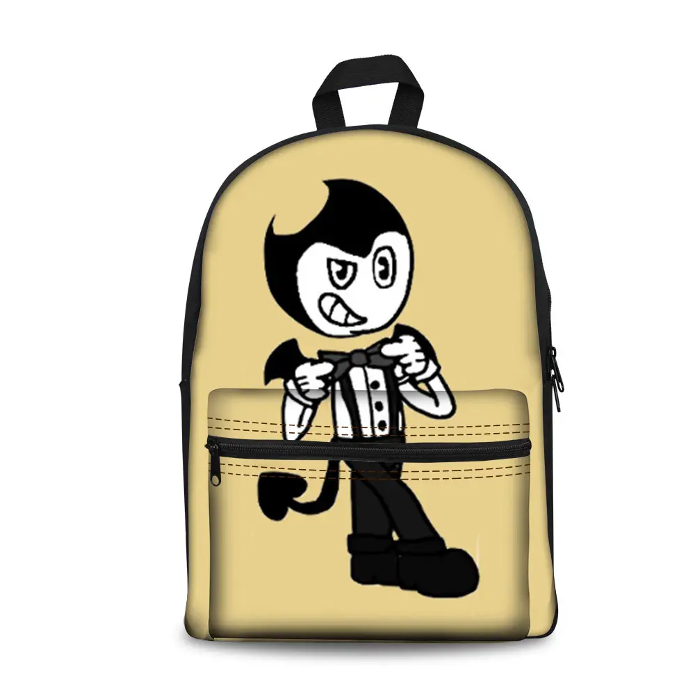 

Characters Backpack School bag Bendy band Rebirth and Beats as Gift For Kid Student Gift bendy and the ink machine 3D Printed