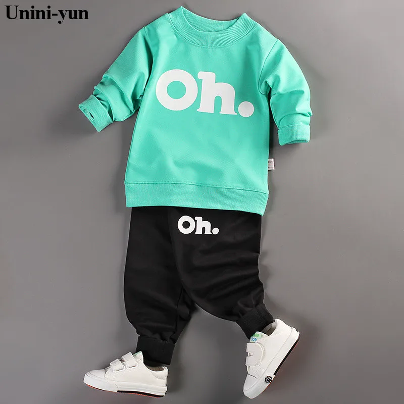 

new autumn Children baby boys girls clothing sets tracksuit 2PCS cotton sport suit cartoon t-shirt+pants kids clothes sets