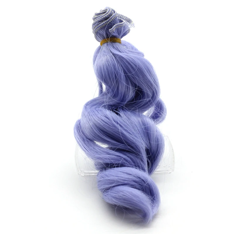 Большая волна ручной работы куклы парики DIY повязка локон волос для кукол аксессуары - Цвет: BL
