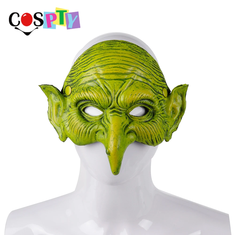 

Cospty Halloween Mascaras Disfraces Carnival Festival Party 3D Soft Pu Foam Witcher Masquerade Crossdresser Green Goblin Mask