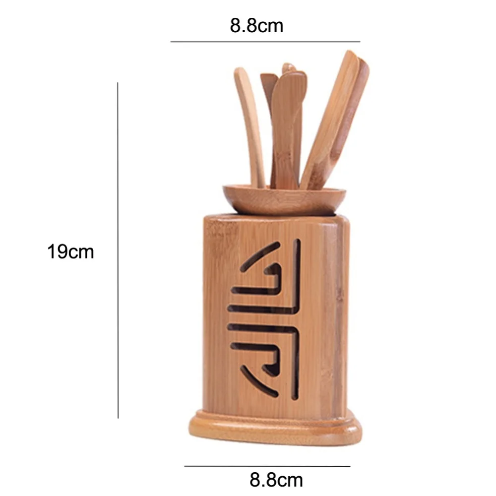 Tea Ceremony Six Gentlemen Machining Custom Made Bamboo Product Tea Ceremony Tool Set