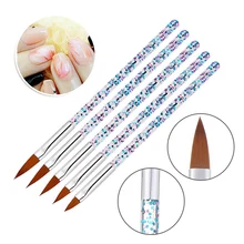5 шт./компл. Стразы для маникюра Brusha Crylic скульптурный УФ-гель для точечного нанесения ручки резьба Советы маникюрные салонные инструменты