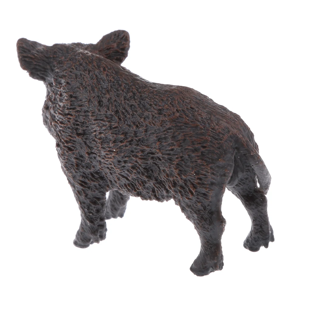 Realistic PVC Animal Wild Model Figurine Action Figures Playset Kids Educational Toy Collectibles –Wild Boar