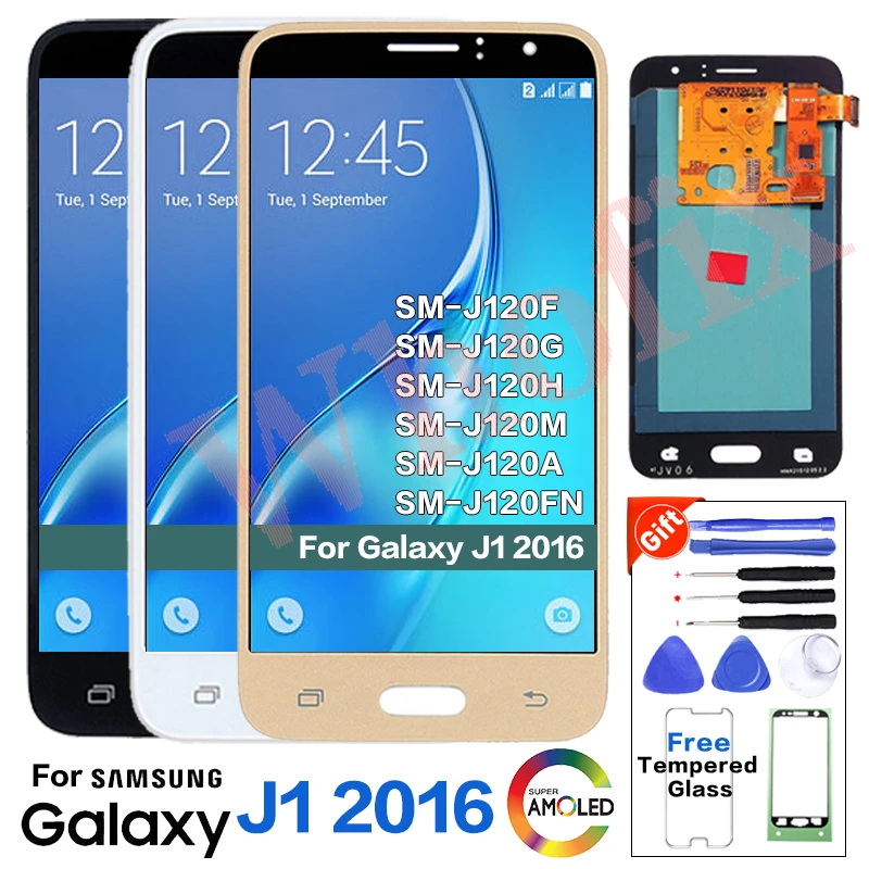 

Original For Samsung J1 2016 J120 J120F Display lcd Screen replacement for SAMSUNG J120FN J120G J120H J120M J120A lcd display