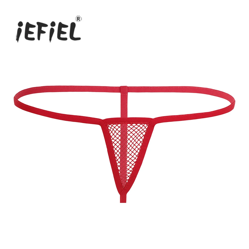 Женское нижнее белье iEFiEL эластичные сетчатые трусики стринги с открытыми
