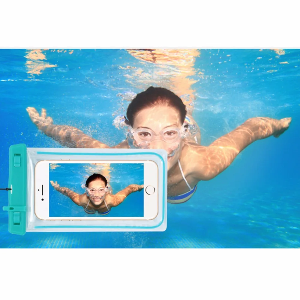 

Mounchain PVC Dry Transparent Pouch Waterproof Cell Phone Case 6.0" Diagonal PVC Dry Bag for iPhone Samsung