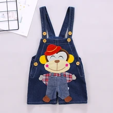 DIIMUU Chidlren/одежда комбинезоны для мальчиков и девочек комбинезоны с героями мультфильмов одежда для малышей шорты джинсовые штаны для детей от 1 до 3 лет