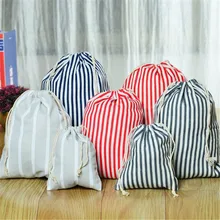 Handmade Cotton Drawstring Bag Men Women Travel Packing Organizer Reusable Shopping Bag Tote Female Luggage Storage pouch