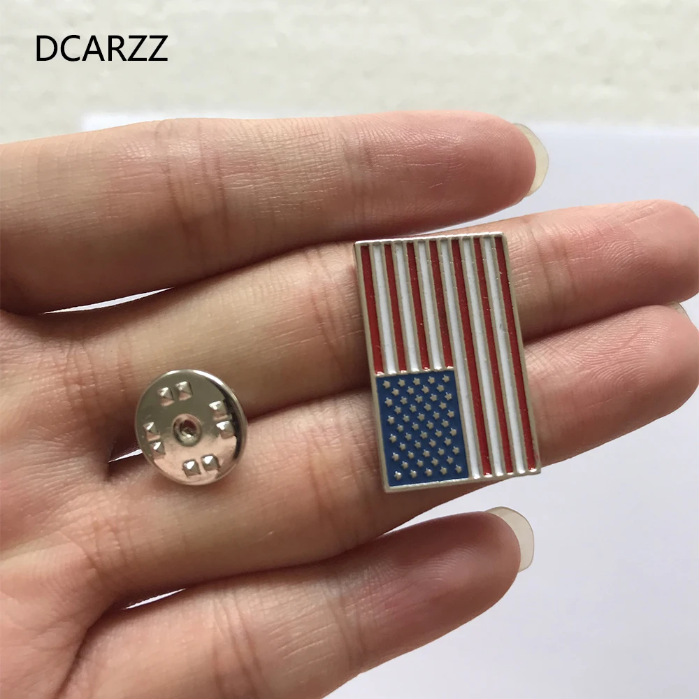 DCARZZ Флаг США значок Броши нагрудные булавки Страны Значки эмаль PinsFashion ювелирные броши для женщин милый подарок