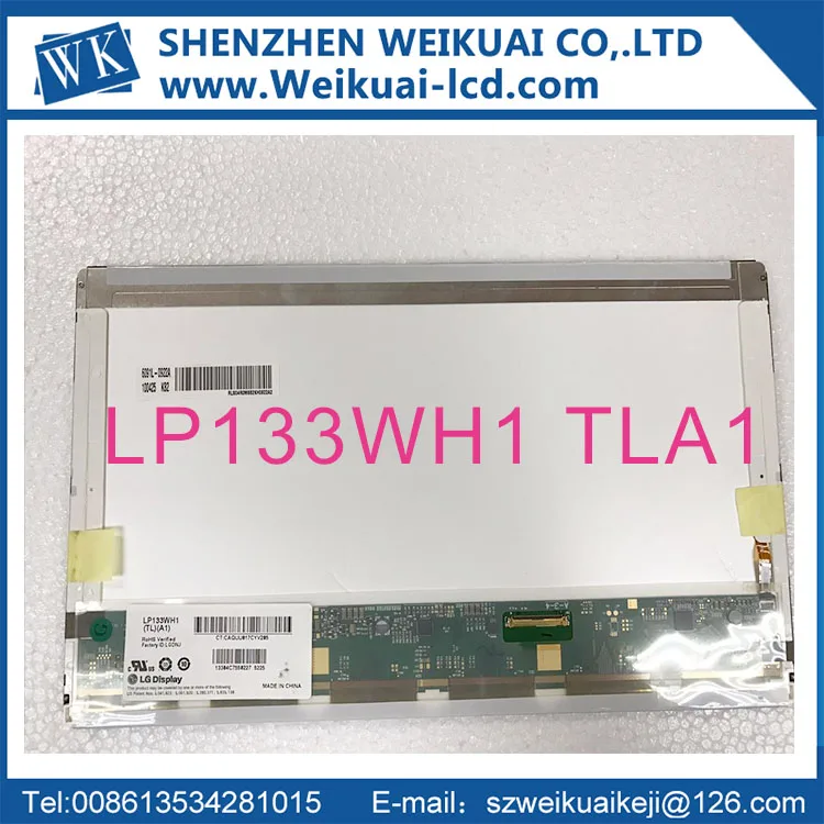 

13.3 inch LP133WH1 TLA1 A2 B133XW02 V.0 LP133WH1 TLB1 B133XW04 V.0 LTN133AT17 h01 N133B6-L01 laptop lcd screen 40pin