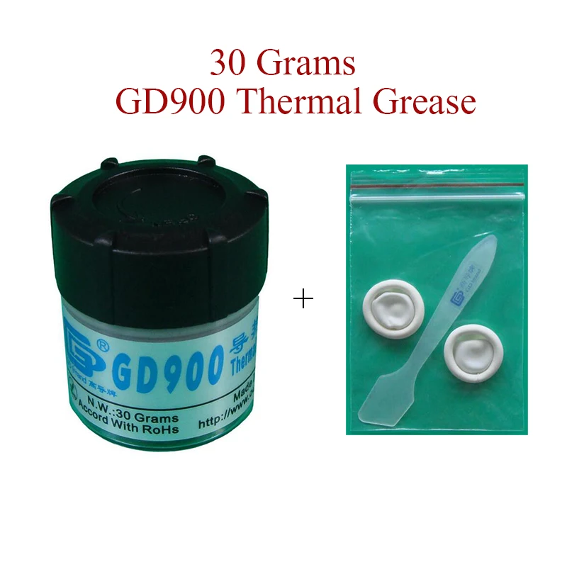 30g GD900 شحم حراري رمادي وحدة المعالجة المركزية رقاقة غرفة تبريد لصق مجمع موصل