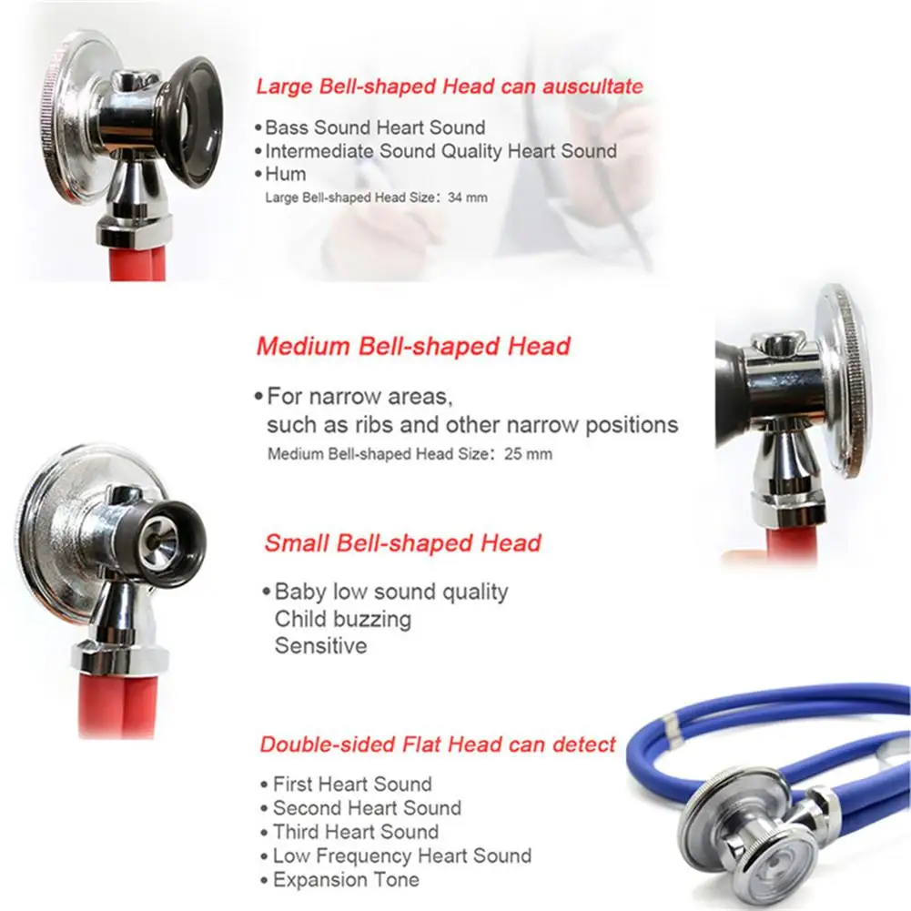 Профессиональный стетоскоп с одной головкой стетоскоп портативный медицинский для доктора устройство для ослушивания оборудование инструмент
