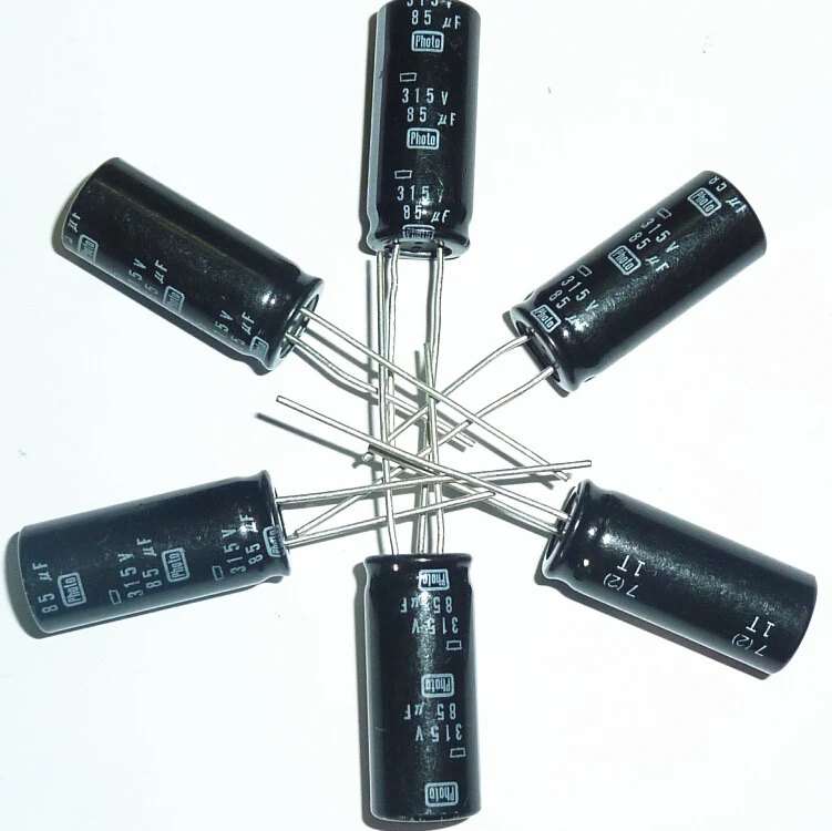 5 шт. 85 мкФ 315V Nippon Chemi-Con NCC фото флэш-конденсатор 11 5x26 мм 315V85uF PH конденсаторы |