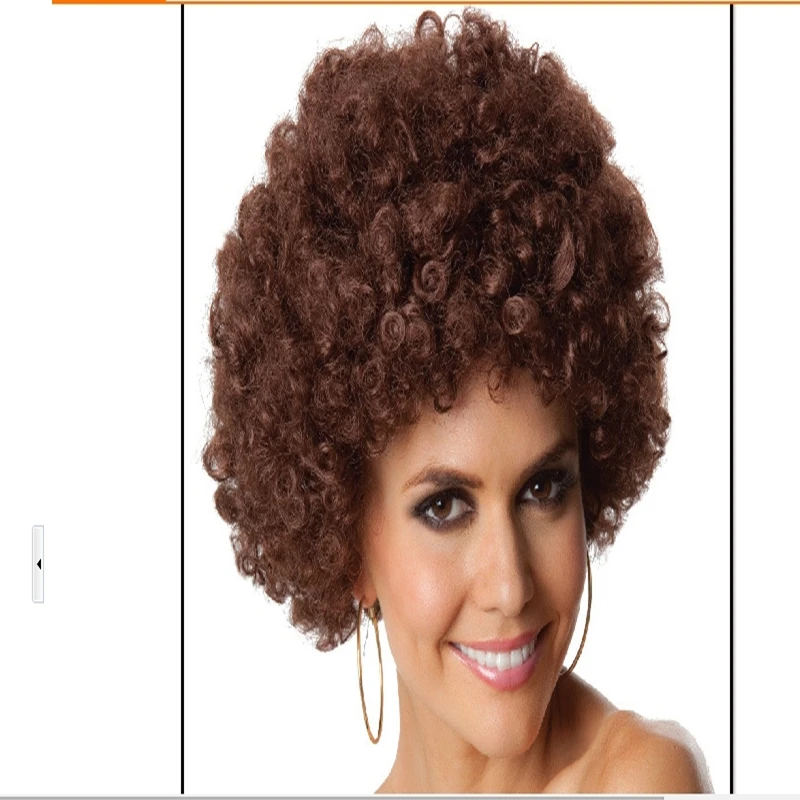 

New arrival high quality Wig carnival fans wig wavy High Temperature Fiber Synthetic hair Copslay Wigs Festival Party Wigs curly